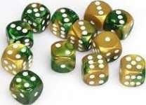 12D6 16MM OR-VERT/BLANC