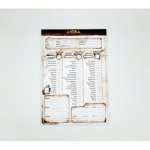 BLOC NOTE 50 FICHES DE PERSONNAGES VIERGES - EXTENSION ANTIKA