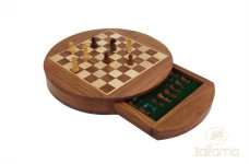 ECHECS MAGN DRAWER ACACIA/MAP