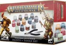 WARHAMMER AGE OF SIGMAR PAINTS + TOOLS SET (ANCIEN)