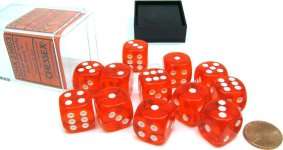 12D6 16MM ORANGE TRANSPARENT/BLANC