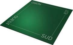 TAPIS TAROT EXC. VERT 60X60