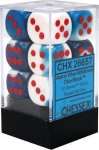 12D6 16MM BLEU ASTRAL - BLANC / ROUGE