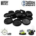 SOCLE PLASTIQUE ROND CREUX 32MM X20 GSW