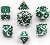 SET DES METAL VERT MYTHOLOGIC