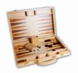 BACKGAMMON 38CM BOIS NATUREL
