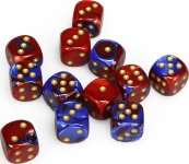 12D6 16MM BLEU-ROUGE/OR