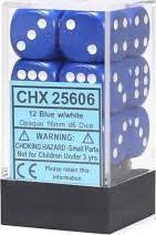 12D6 16MM BLEU/BLANC