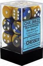 12D6 16MM BLEU-OR/BLANC