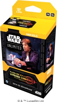 STAR WARS UNLIMITED DECK DE DEMARRAGE SET 4 PASSAGE EN VITESSE LUMIERE HAN SOLO