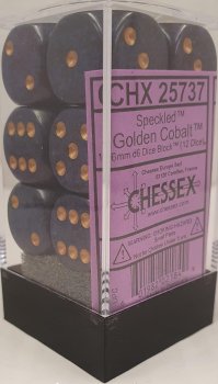 12D6 GOLDEN COBALT DICE BLOCK