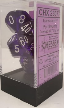 7 DES VIOLET/BLANC TRANSLUCIDE