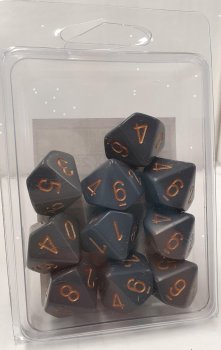 SET 10 D10 DARK GREY/COPPER