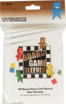 PROTEGE CARTES BOARD GAMES SLEEVES OVERSIZE 79x120MM POUR 100 CARTES