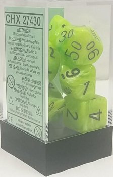 SET DE DES VORTEX VERT/NOIR