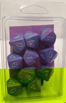 SET DE 10D10 SILVER TETRA