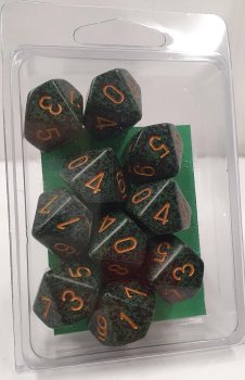 SET DE 10D10 SPECKLED GOLDEN RECON (CHX25135)