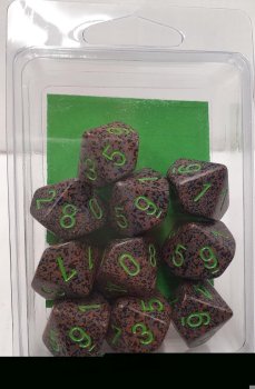 SET DE 10D10 SPECKLED EARTH (CHX25110)