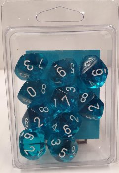 10D10 TEAL/BLANC TRANSLUCIDE