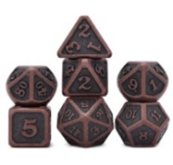 7 DES METAL SOLID BRONZE