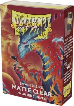 60P OUTER Matte TRANSPARENT - DRAGON SHIELD (Small/jap clear)