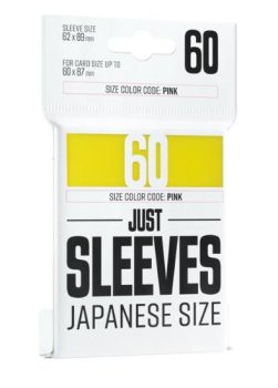 60P JUST SLEEVES YELLOW- JAPANESE SIZE