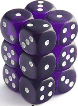 12D6 16MM VIOLET FONCE TRANSPARENT/BLANC