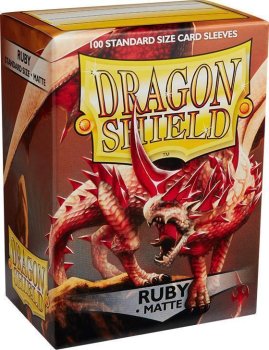 PROTEGE CARTES STANDARD DS MATTE RUBY POUR 100 CARTES (AT-11037)