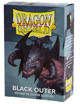 100P MATTE OUTER BLACK DRAGON SHIELD (STANDARD)