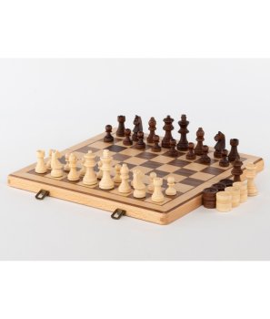 JEU D’ECHECS 38CM COFFRET EN HETRE (L-9220)