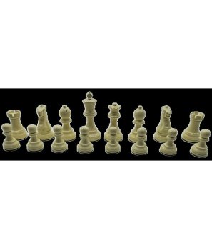 Pièces échecs Parker Glossy Ivoire T3