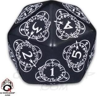 COMPTEUR de POINTS DE VIE D20 Noir/Blanc