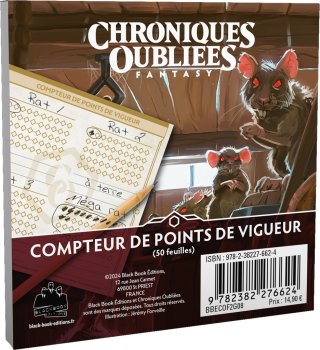 COMPTEUR DE POINTS DE VIGUEUR - CHRONIQUES OUBLIEES FANTASY 2
