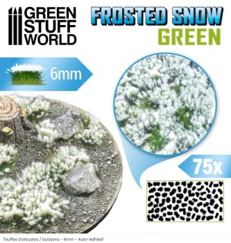 FROSTED TUFT SNOW GREEN 6MM