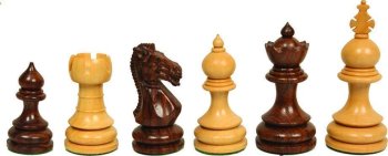 PIECES ECHECS BOIS ROSE/BUIS 3