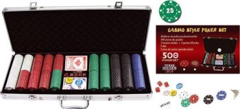 MALLETTE DE POKER 500 JETONS DE 11.5G