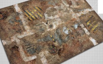 Tapis de jeu néoprène Industrial Ruins 90x90cm