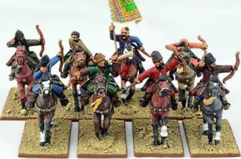 GUERRIERS SARRASINS A CHEVAL AVEC ARCS