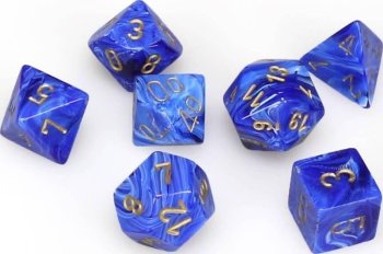 SET DE DES VORTEX BLEU OR