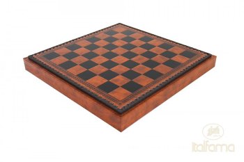 ECHIQUIER BLACK/BROWN 35X35