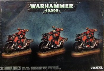 3 MOTOS SPACE MARINE DU CHAOS
