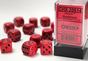 12D6 16MM ROUGE/NOIR