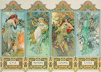 PUZZLE 1000 PIECES - LES SAISONS (MUCHA)