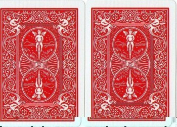 BICYCLE DOUBLE DOS ROUGE/ROUGE