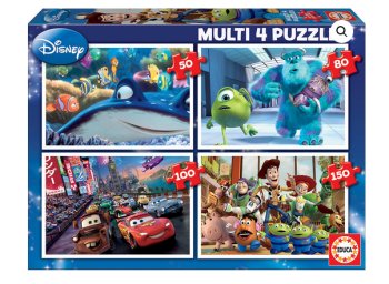 4 PUZZLES PIXAR