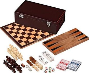 COFFRET BOIS 6 JEUX PHILOS