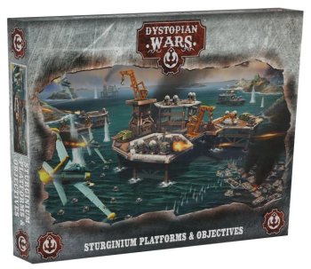 DYSTOPIAN WARS - STURGINIUM PLATFORMS & OBJECTIVES SET