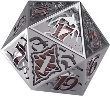 Premium Metal D20 Stranger Things Hellfire Club
