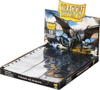 50 FEUILLES DE CLASSEUR DRAGON SHIELD 9P NOIRE