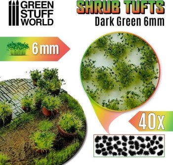 TOUFFES BUISSONS VERTS SOMBRES